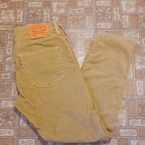 Levi's  512 Tan Corduroy Pants 32x30